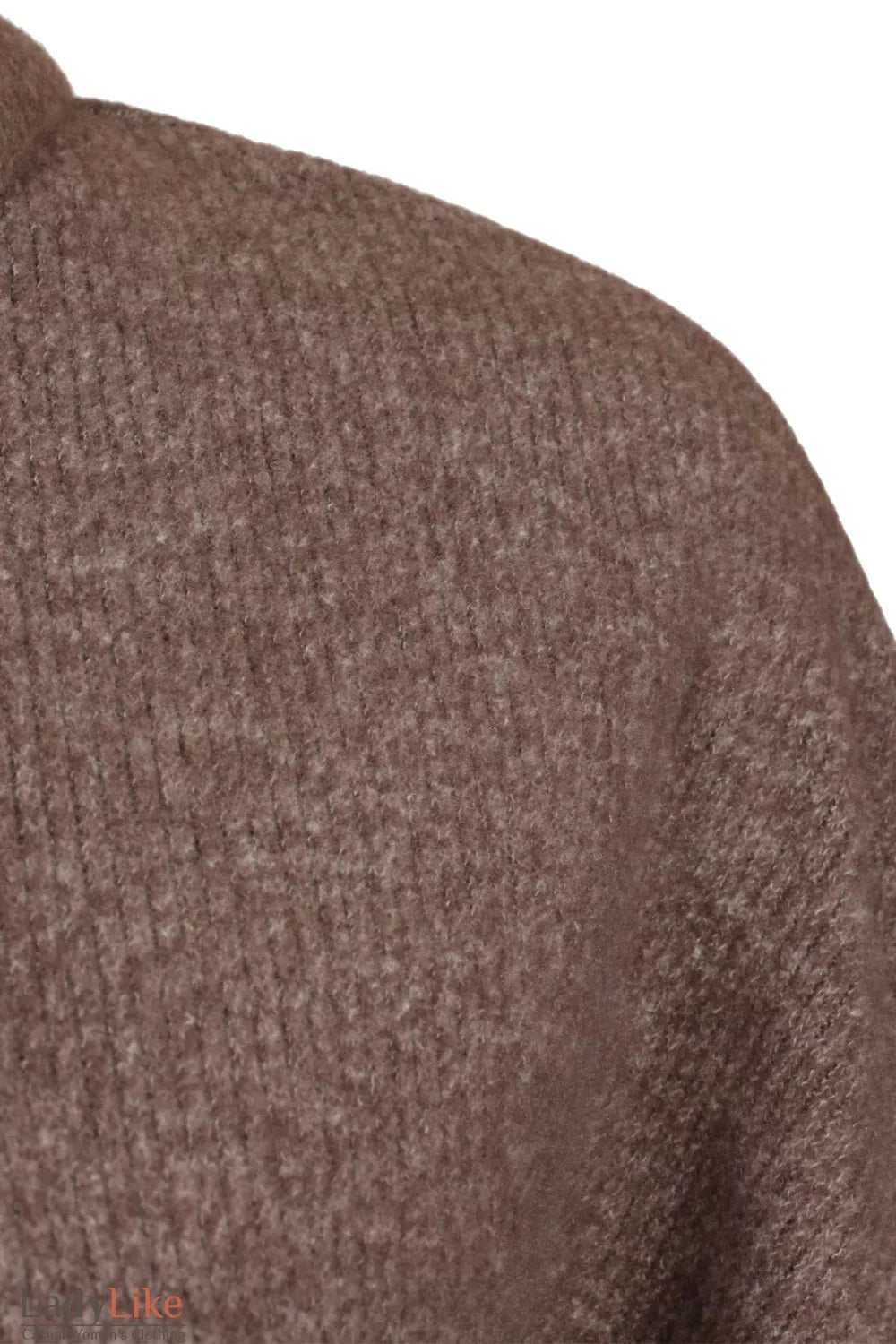 Premium Ribbed Knit Mock-Neck Sweater - Cozy Wool-Blend Dropped Shoulder Top