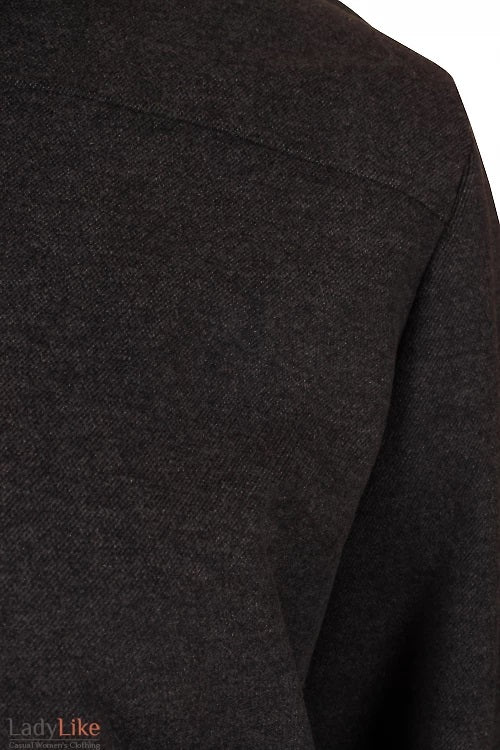LadyLike Grey Wool-Blend Bomber & Mini Skirt Set