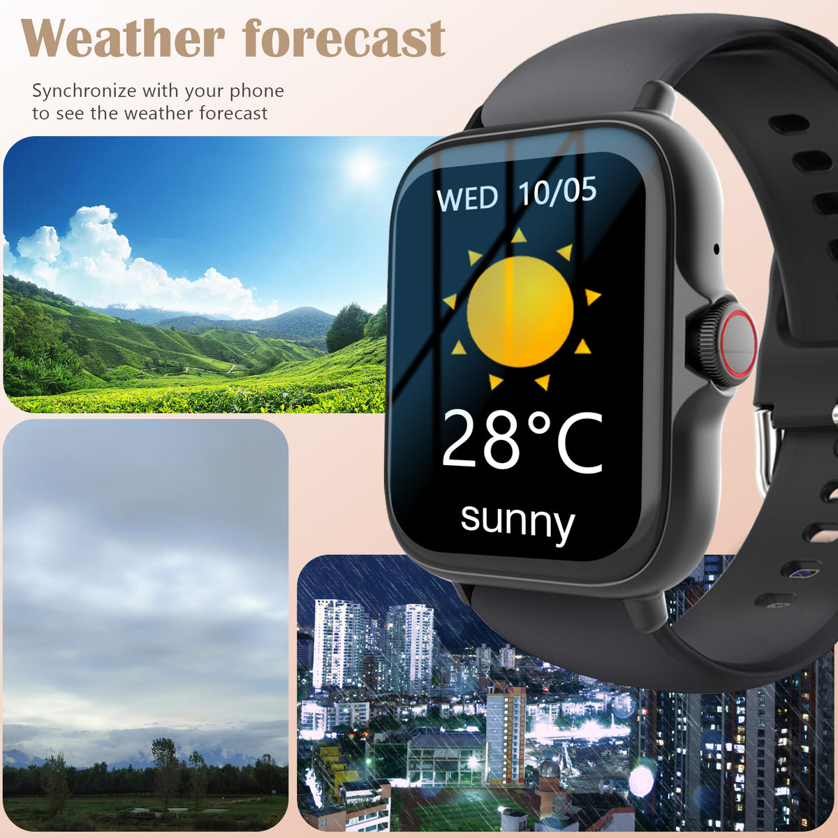 Smart Sports Watch Ultra - HD Bluetooth Fitness Tracker