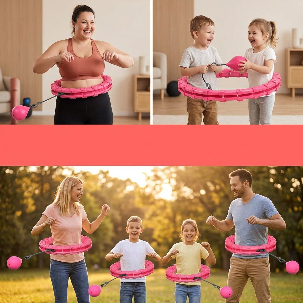 Smart Weighted Hula Hoop - Non-Drop Adjustable Fitness Ring