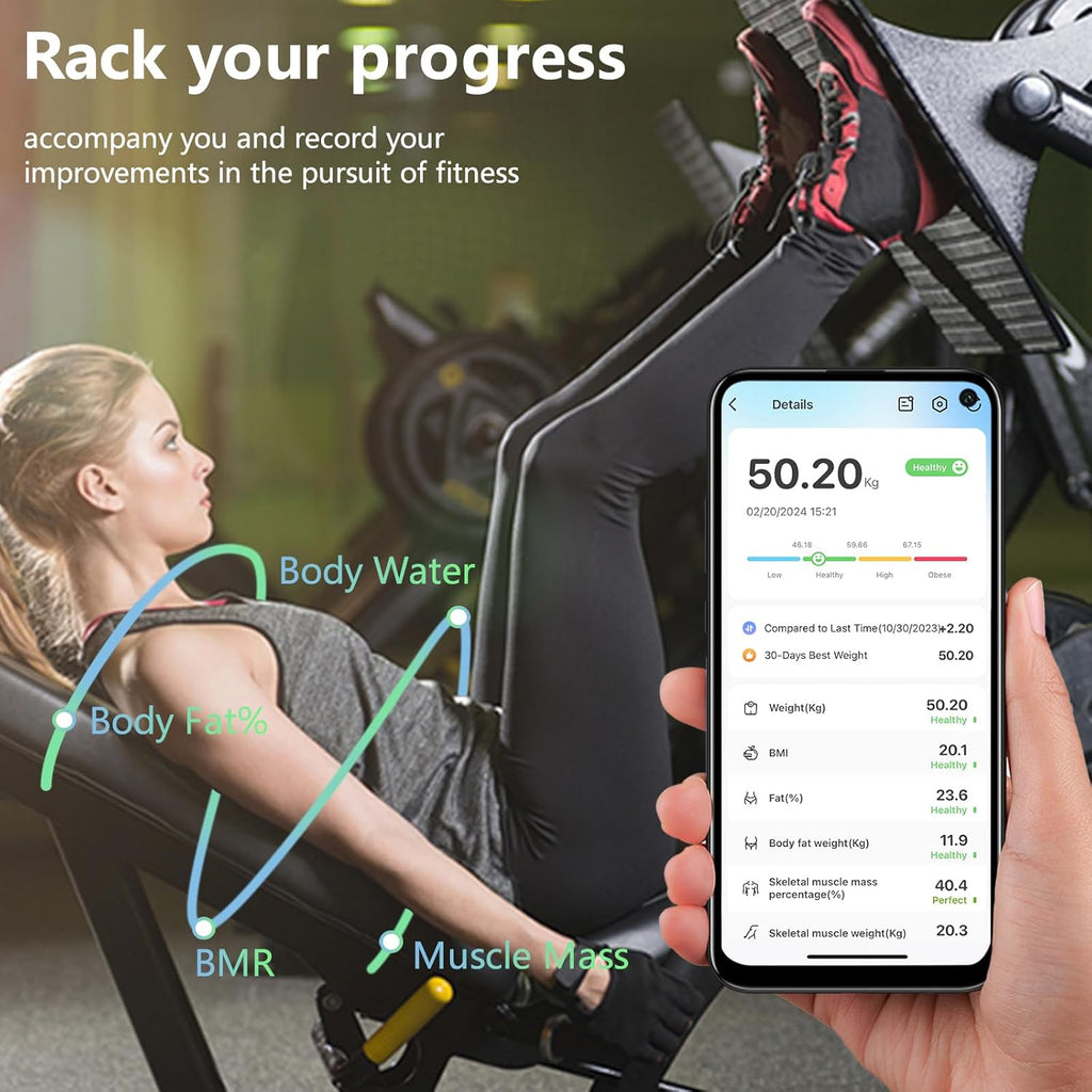 Pro-Analyze Rechargeable Smart Body Fat Scale