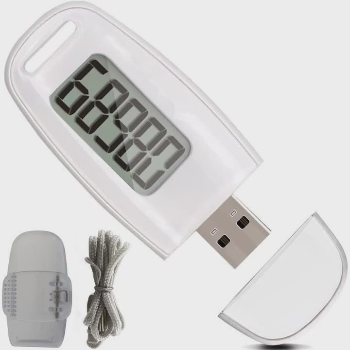 Pro-Walk Cordless USB Fitness Pedometer