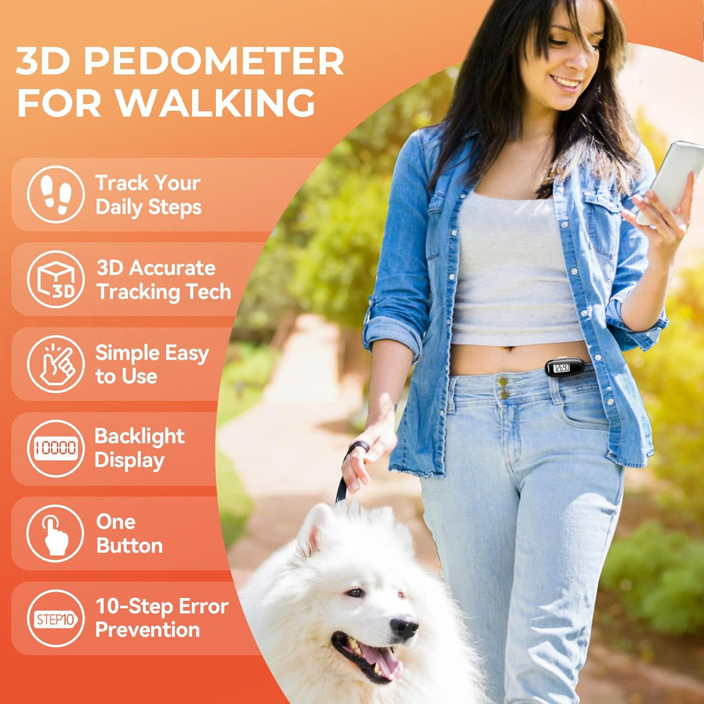 Pro-Walk Cordless USB Fitness Pedometer