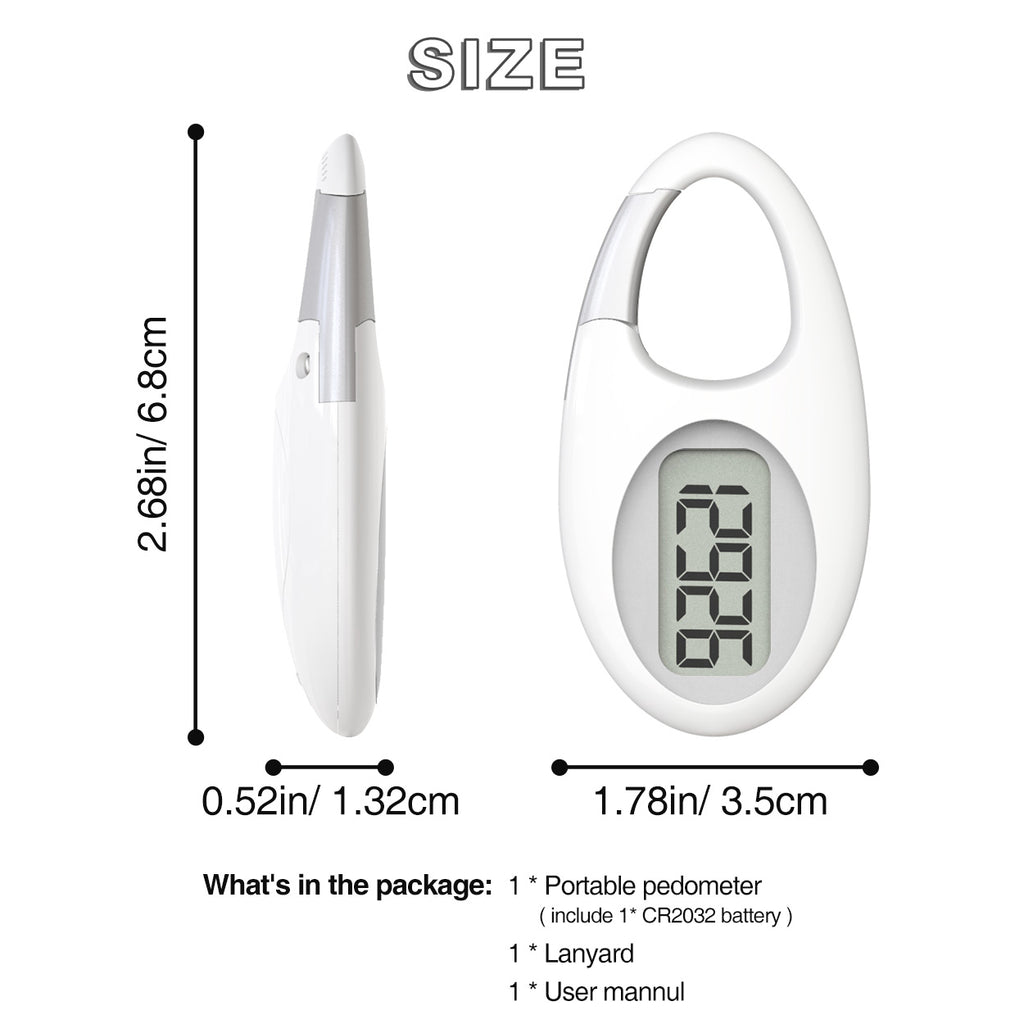 Pro-Walk Mini 3D Pocket Pedometer
