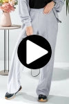 Cozy Knit Wide-Leg Trousers
