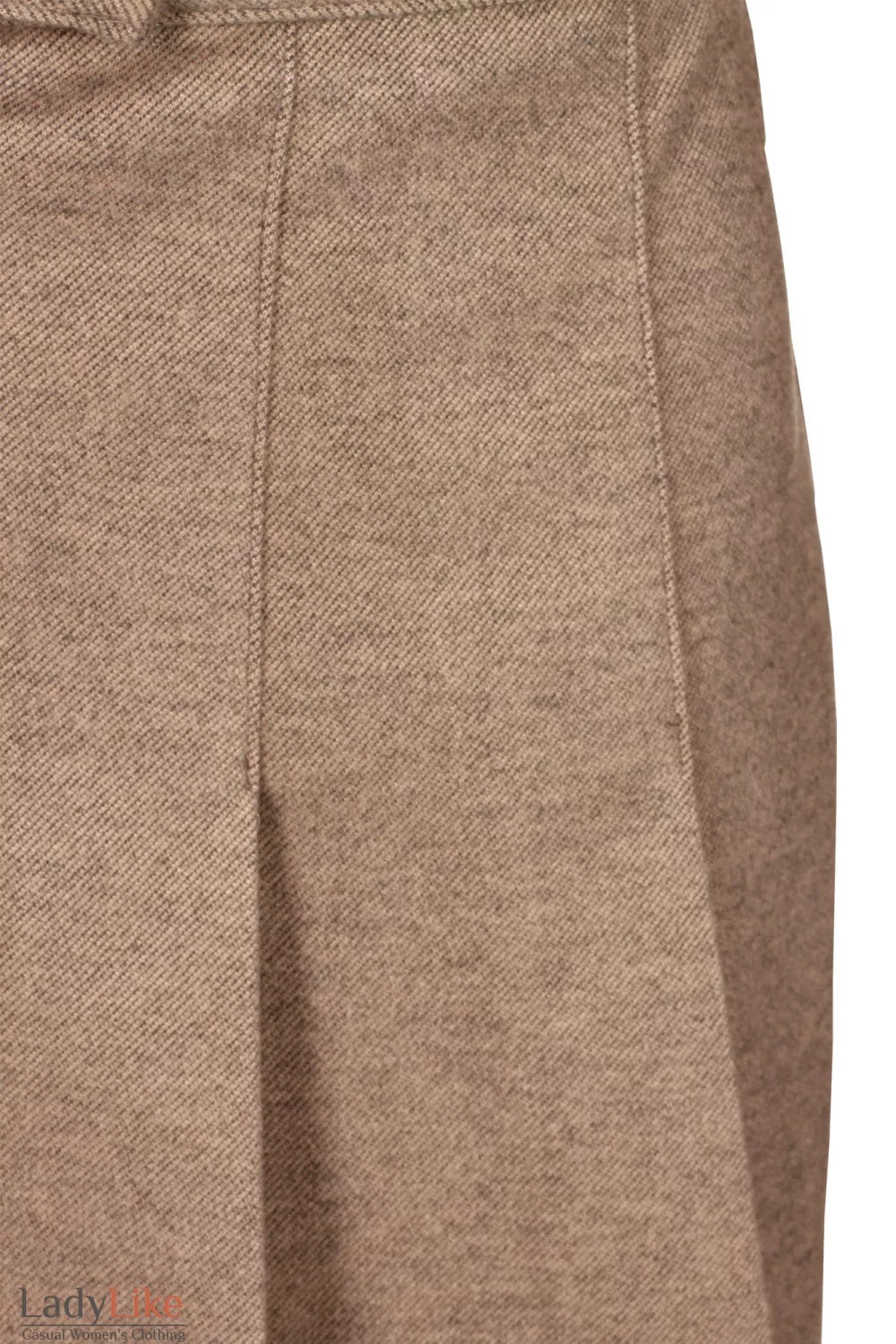 LadyLike Beige Wool-Blend Bomber & Mini Skirt Set