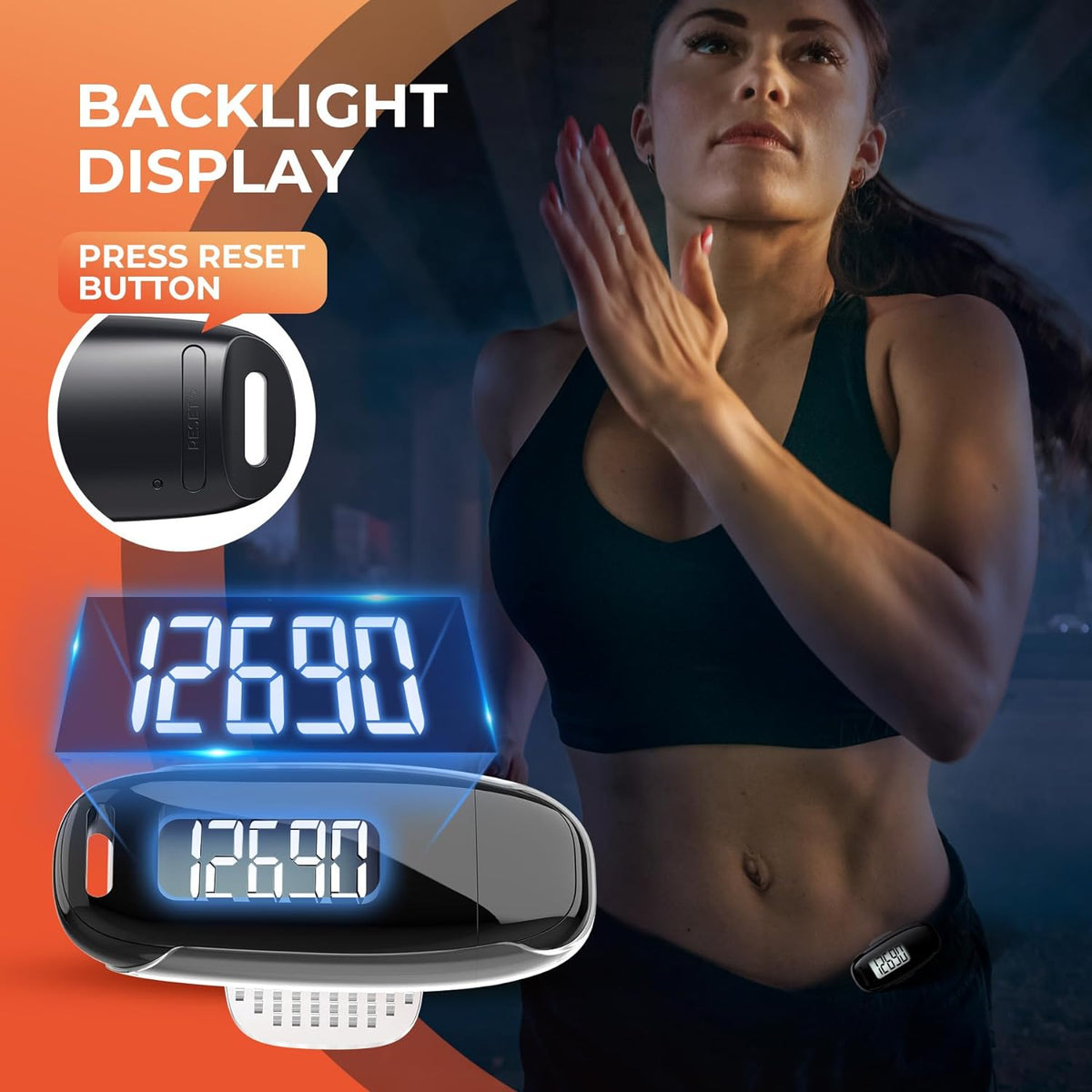 Pro-Walk Cordless USB Fitness Pedometer
