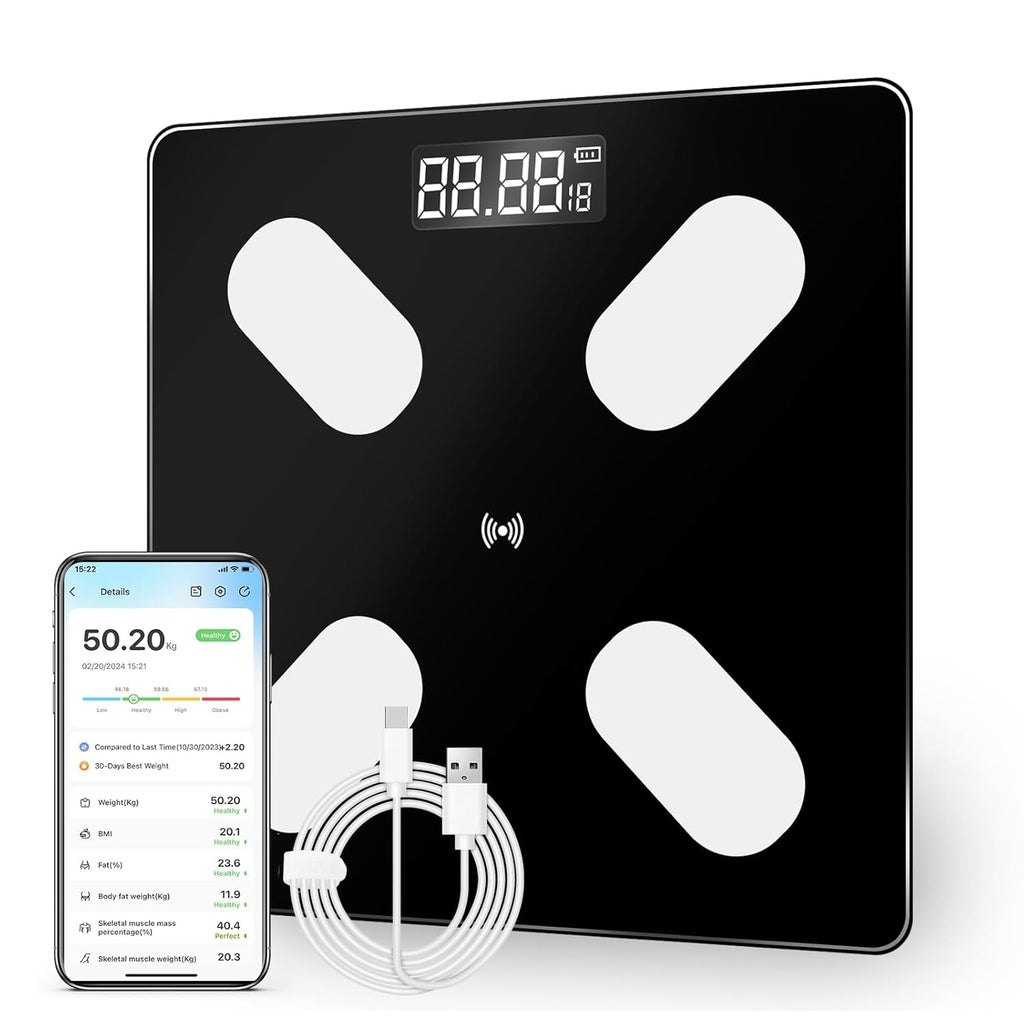 Pro-Analyze Rechargeable Smart Body Fat Scale