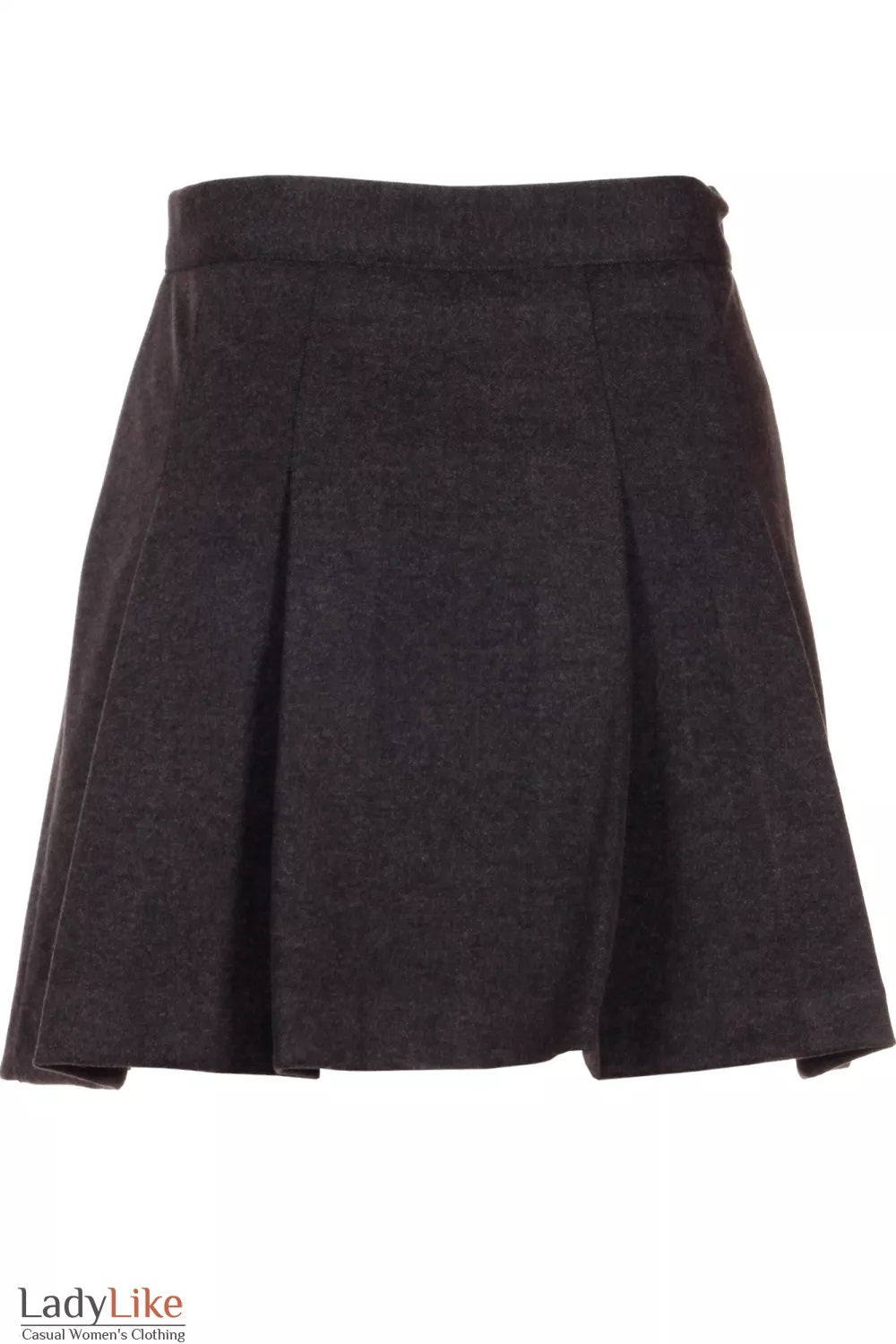 LadyLike Grey Wool-Blend Bomber & Mini Skirt Set